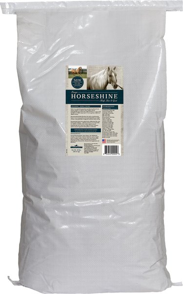 Omega Fields Horseshine Hoof， Skin and Coat Horse Supplement， 45-lb bag