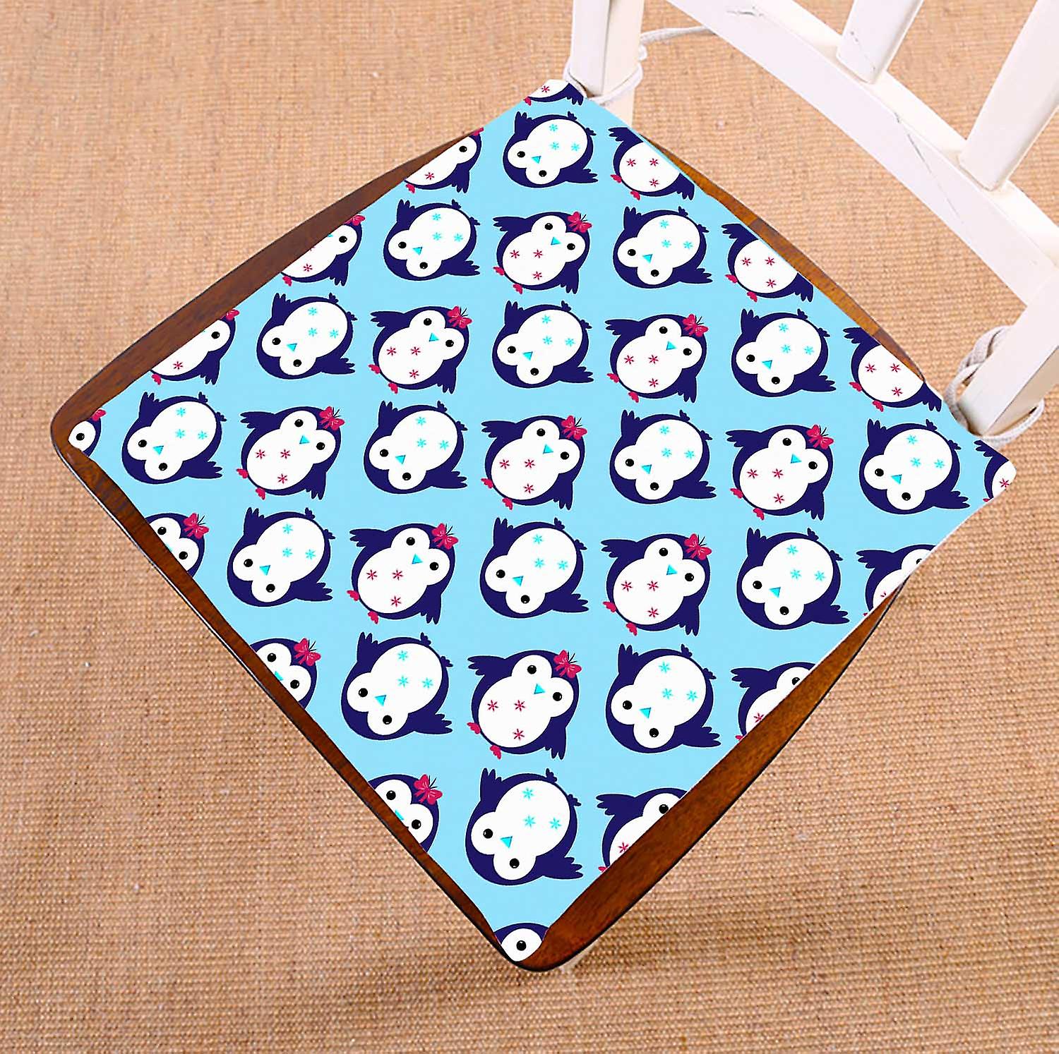 Penguin Chair Pads Chair Mat Seat Cushion Chair Cushion Floor Cushion 50x50 Cm