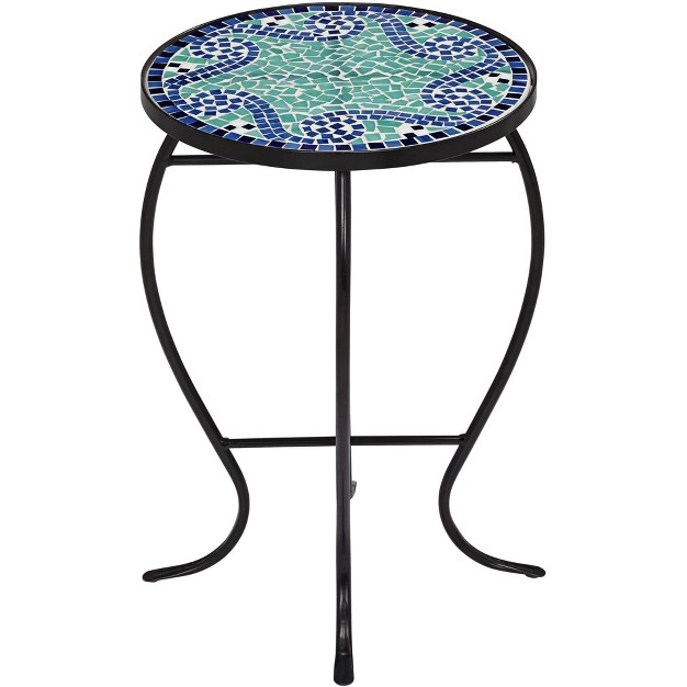 Wide Light Green Mosaic Tabletop For Front Porch Patio House Balcony