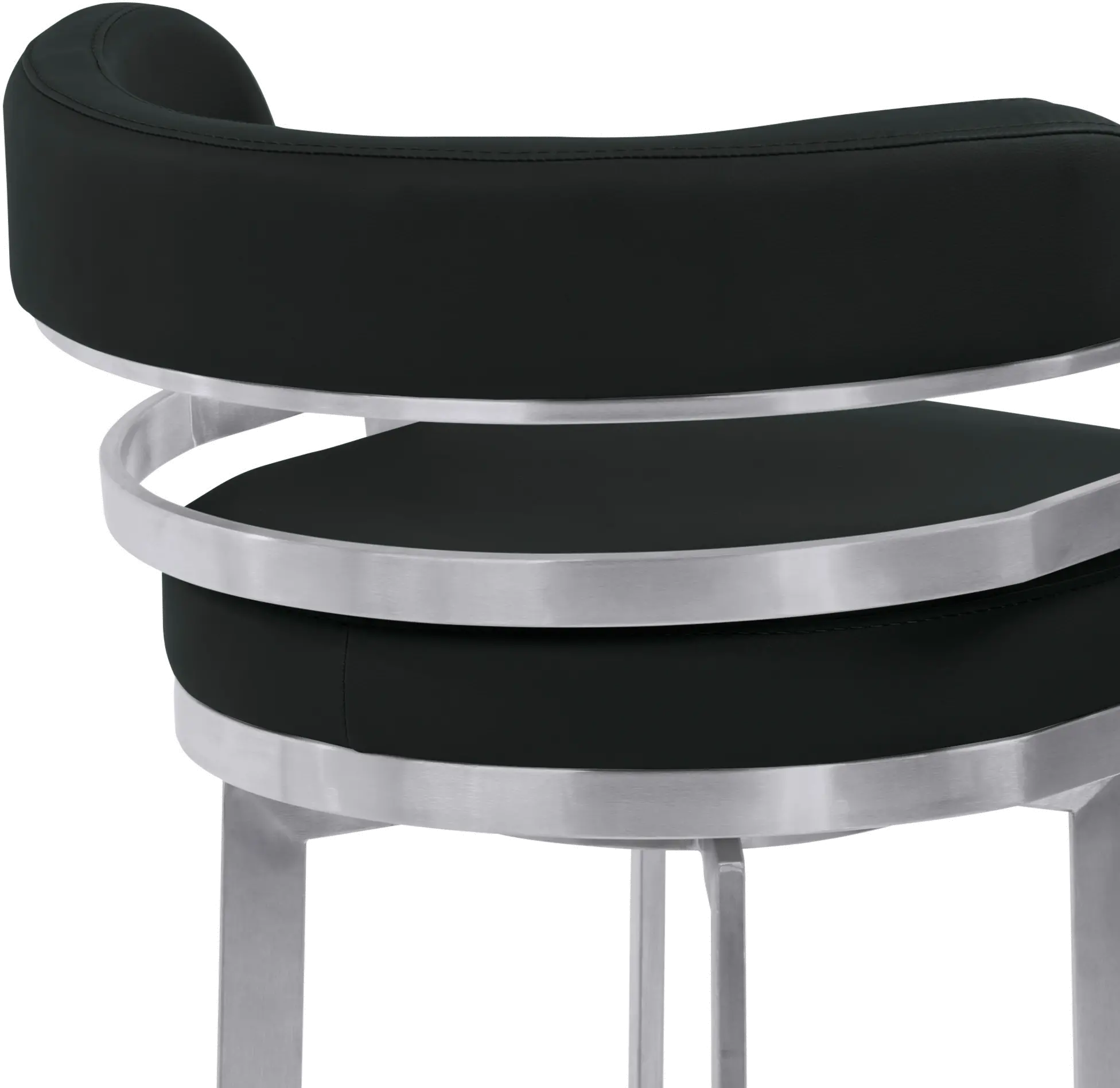 Prinz Black Swivel Counter Height Stool