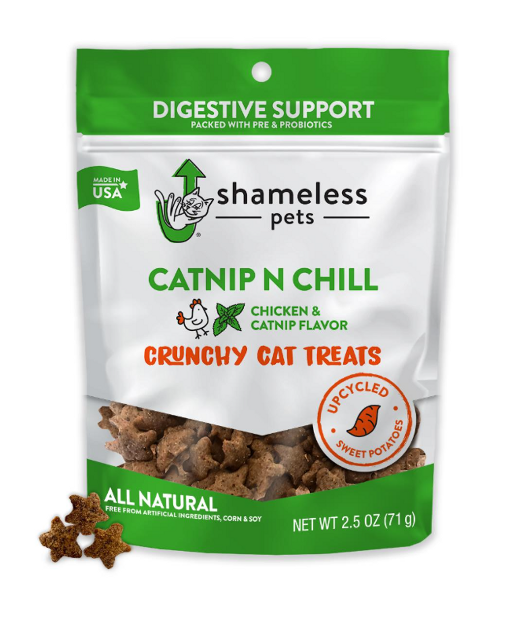 Shameless Pets Catnip N' Chill Crunchy Cat