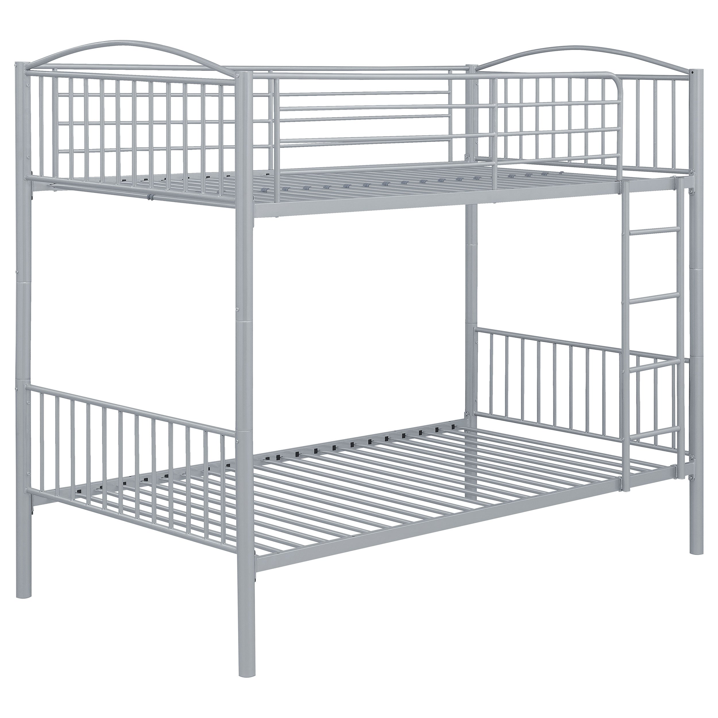 Anson Twin Over Twin Bunk Bed Silver-400730T