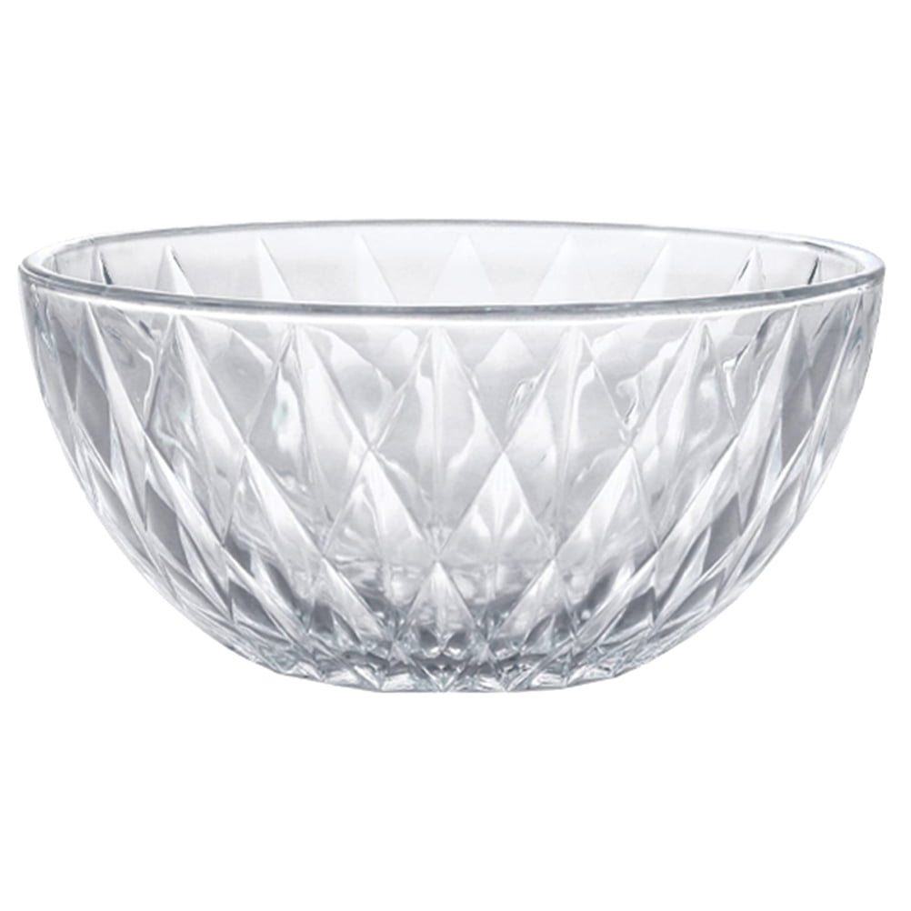 Etereauty Bowl Glass Bowls Fruit Noodle Crystal Punch Large Soup Salad Cereal Prep Serving Bowl Casserole Dish Instant Breakfast