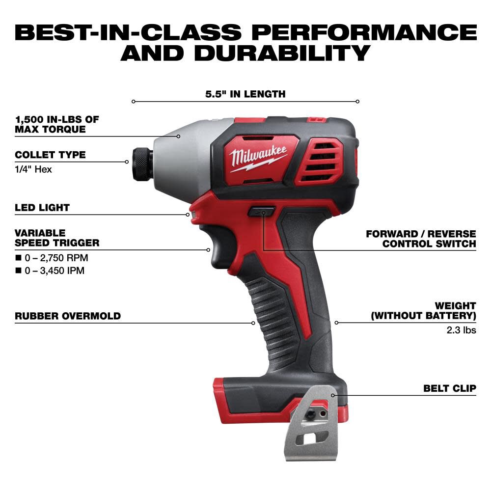 Milwaukee M18 Cordless Lithium-Ion 2-Tool Combo Kit 2691-22 from Milwaukee