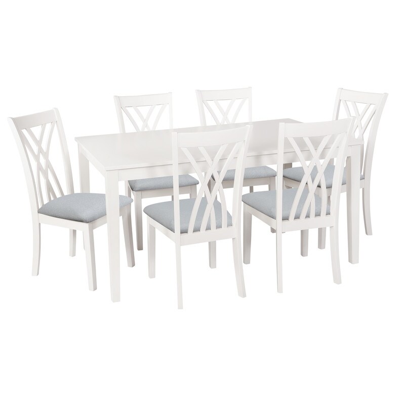 Castine 7 Piece Farmhouse Dining Set