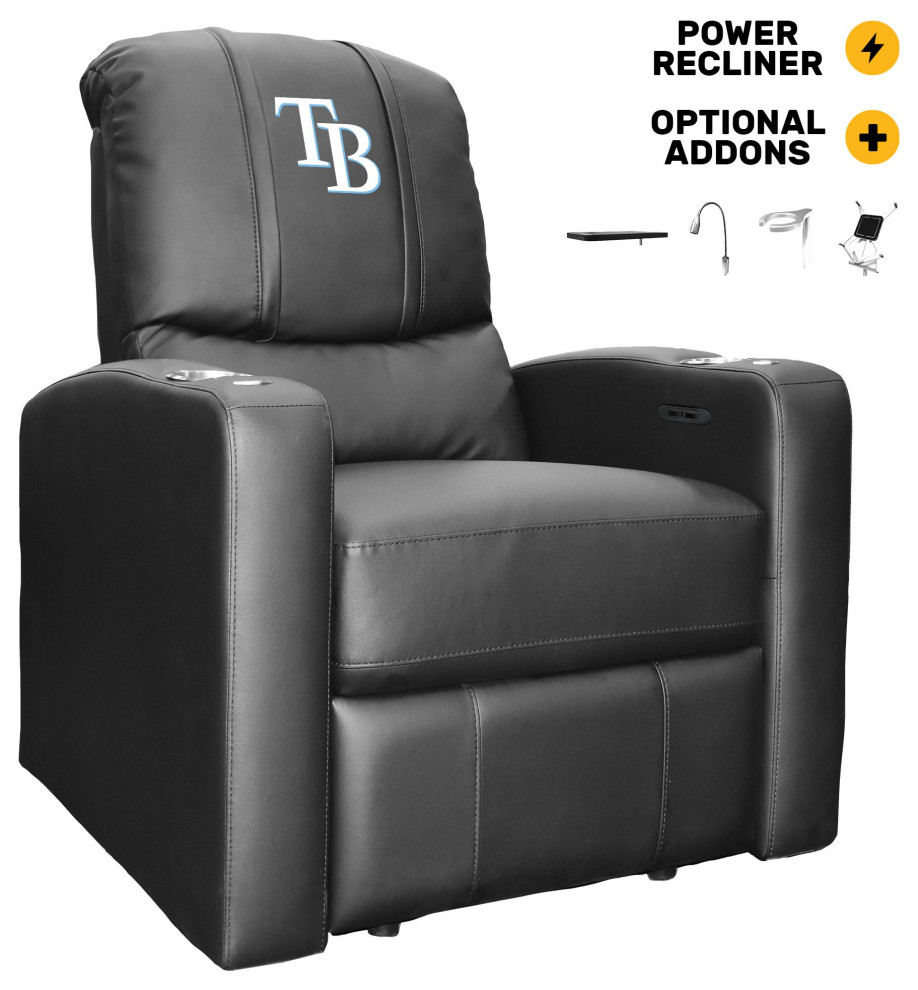 Tampa Bay Rays Secondary Man Cave Home Theater Power Recliner   Contemporary   Recliner Chairs   by DreamSeats LLC  Houzz