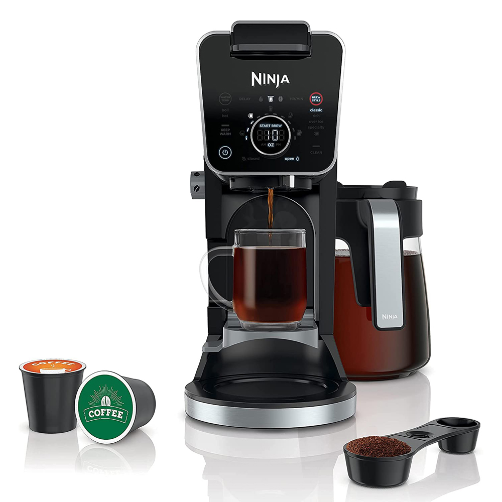 Restored Ninja CFP301 DualBrew Pro Specialty 12-Cup Drip Coffee Maker Bundle with Premium 2 YR CPS Enhanced Protection Pack (Refurbished)