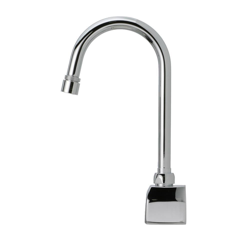Zurn AquaSense Battery Powered Touchless Gooseneck Single Hole Bathroom Faucet with 0.5 gpm Aerator in Chrome Z6922-XL-MV