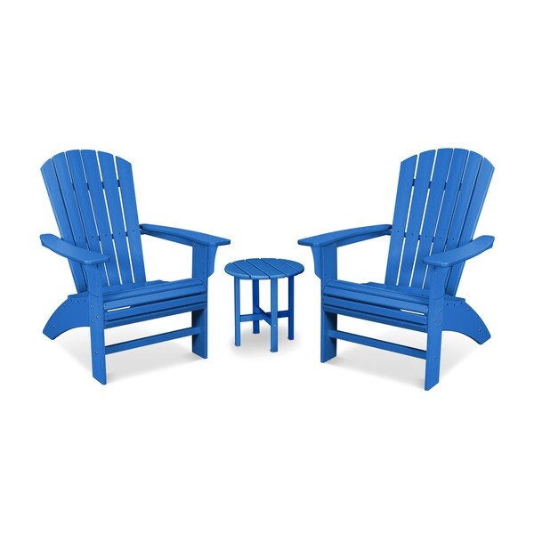 Trex Outdoor Furniture Yacht Club 3Piece Curveback Adirondack Set