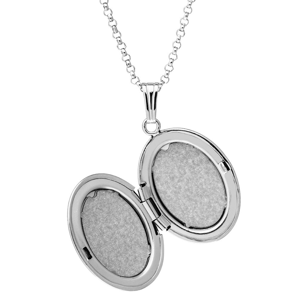 LeStage® Cape Cod  Adult Sterling Silver Diamond Locket