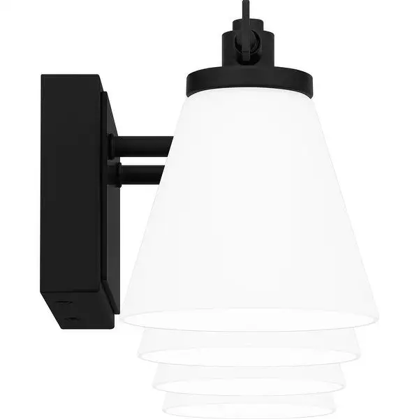 Daniels Integrated LED Matte Black Vanity Light|Black