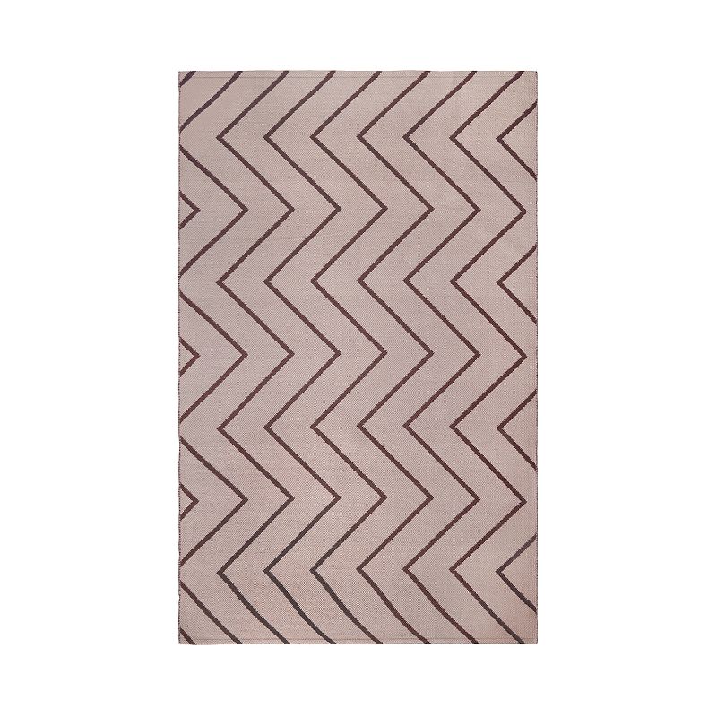 SUPERIOR Zig-Zag Reversible Indoor Outdoor Area Rug