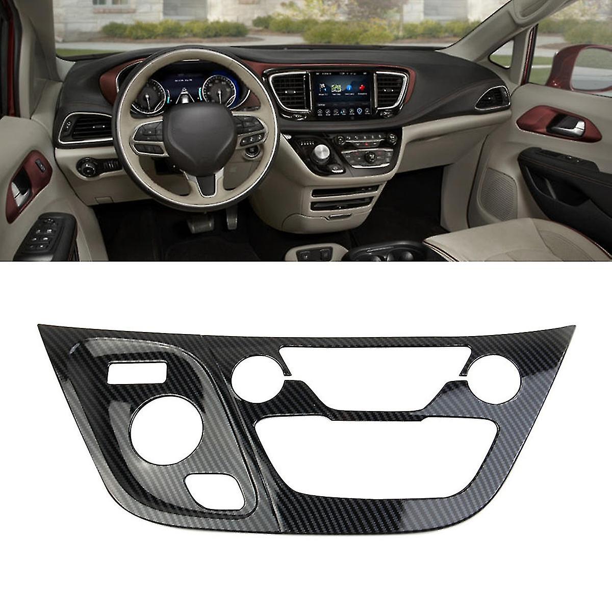 For Pacifica 2022+ Carbon Fiber Central Control Panel Center Console Decoration Frame Cover Trim