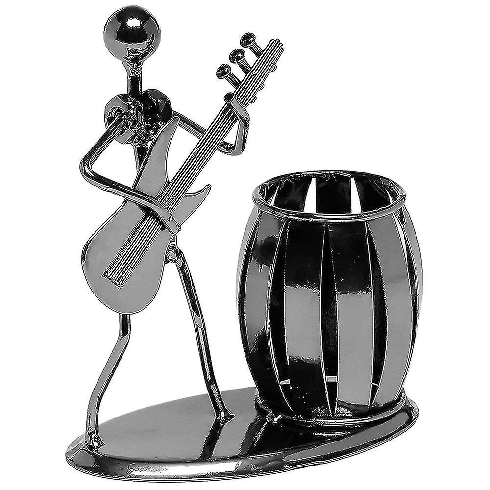 Guitar Pen Holder Creative Desktop Accessories Multipurpose Metal Pen Holder Wedding Gift