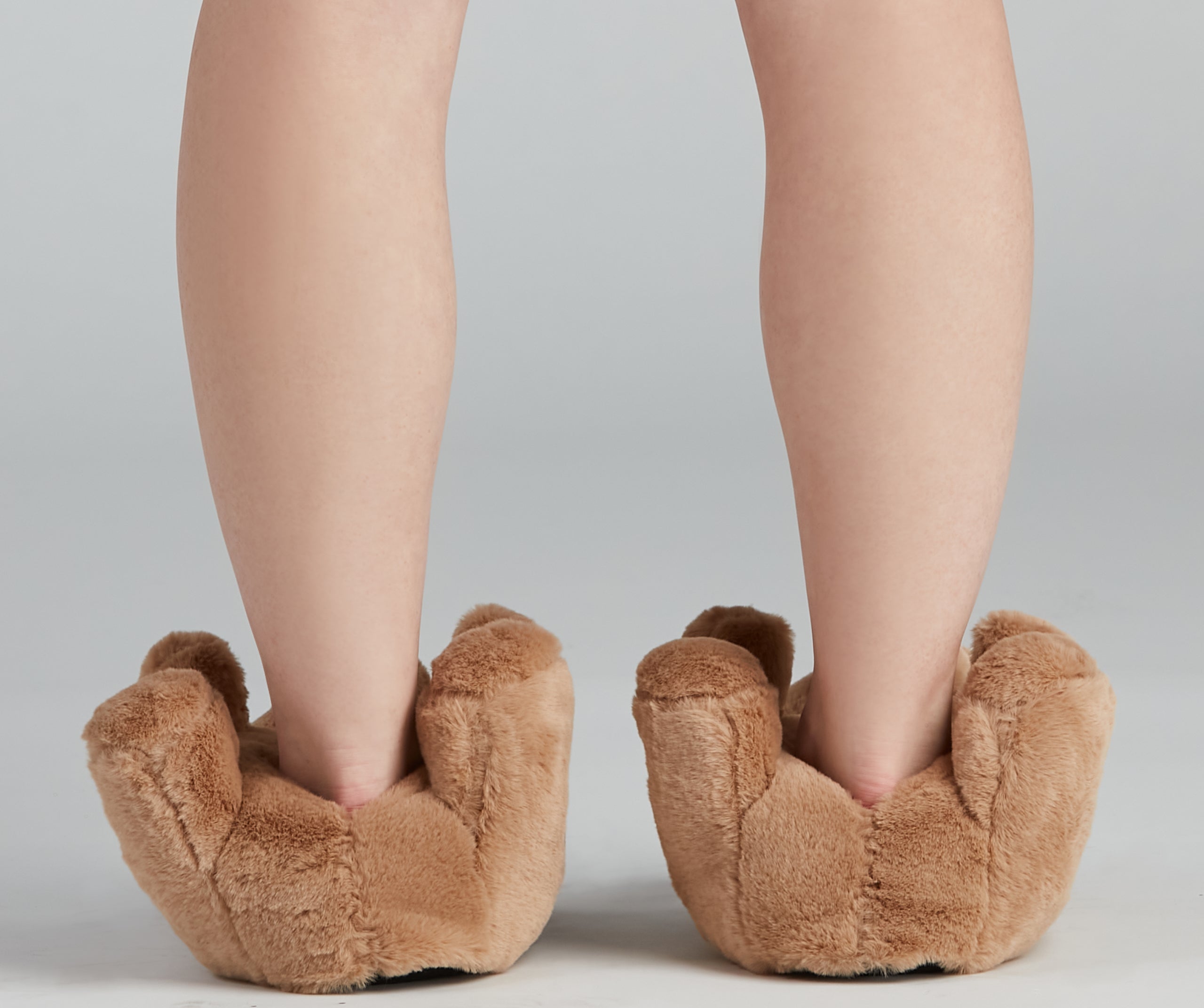 Adorable Teddy Bear Plush Slippers