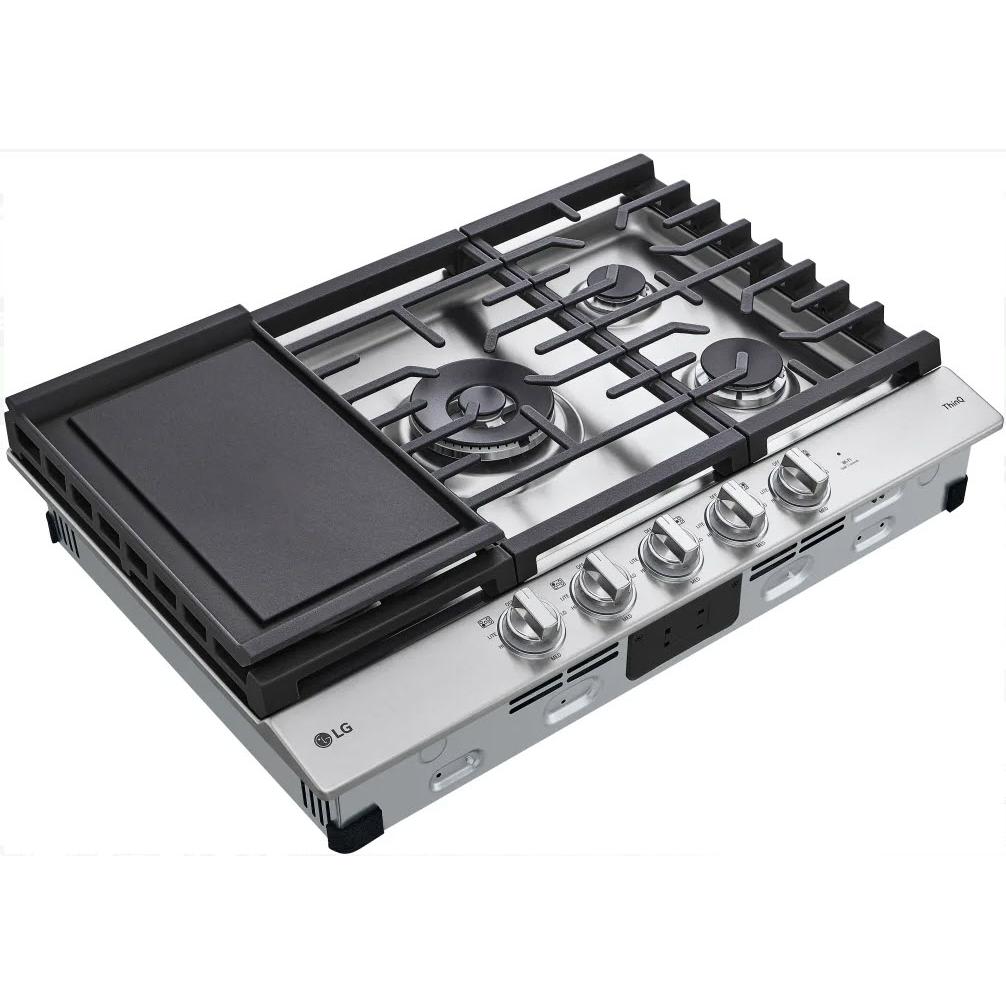 LG 30-inch Built-in Gas Cooktop with ThinQ? Technology CBGJ3027S