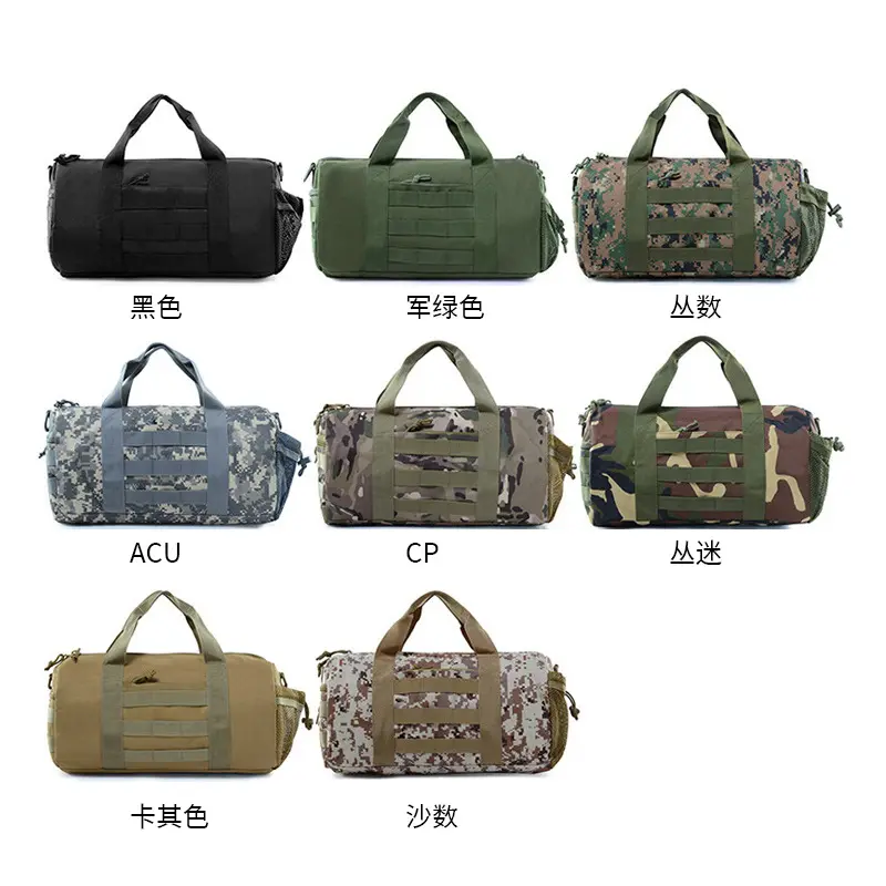 Wholesale Outdoor sports camouflage climbing hiking barrel bag attack backpack tactical outdoor travel Cross Body Handbag