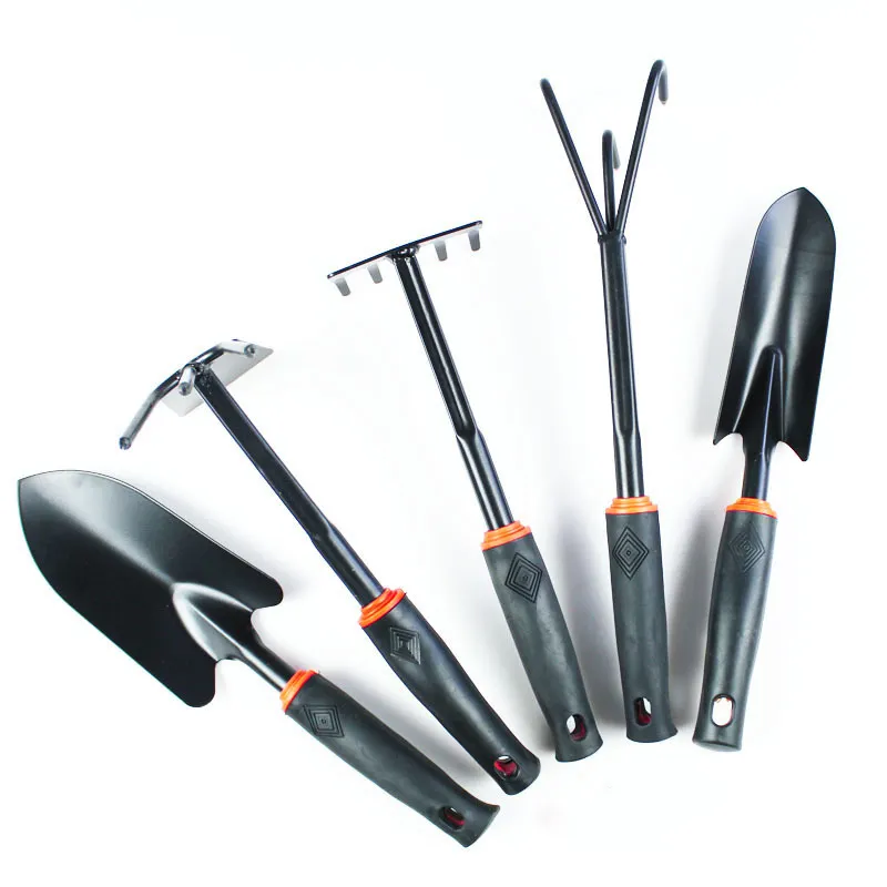 Factory 4/5pcs Gardening Tools with Soft Rubberized Non Slip Handle Garden tool set Durable Garden Hand Tools