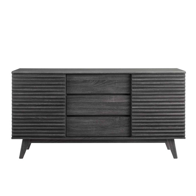 Render Sideboard Buffet Table Or Tv Stand Charcoal Modway