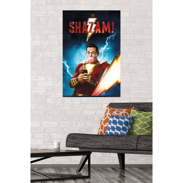 X 34 quot Dc Comics Movie Shazam Chill Unframed Wall Poster Print Trends International