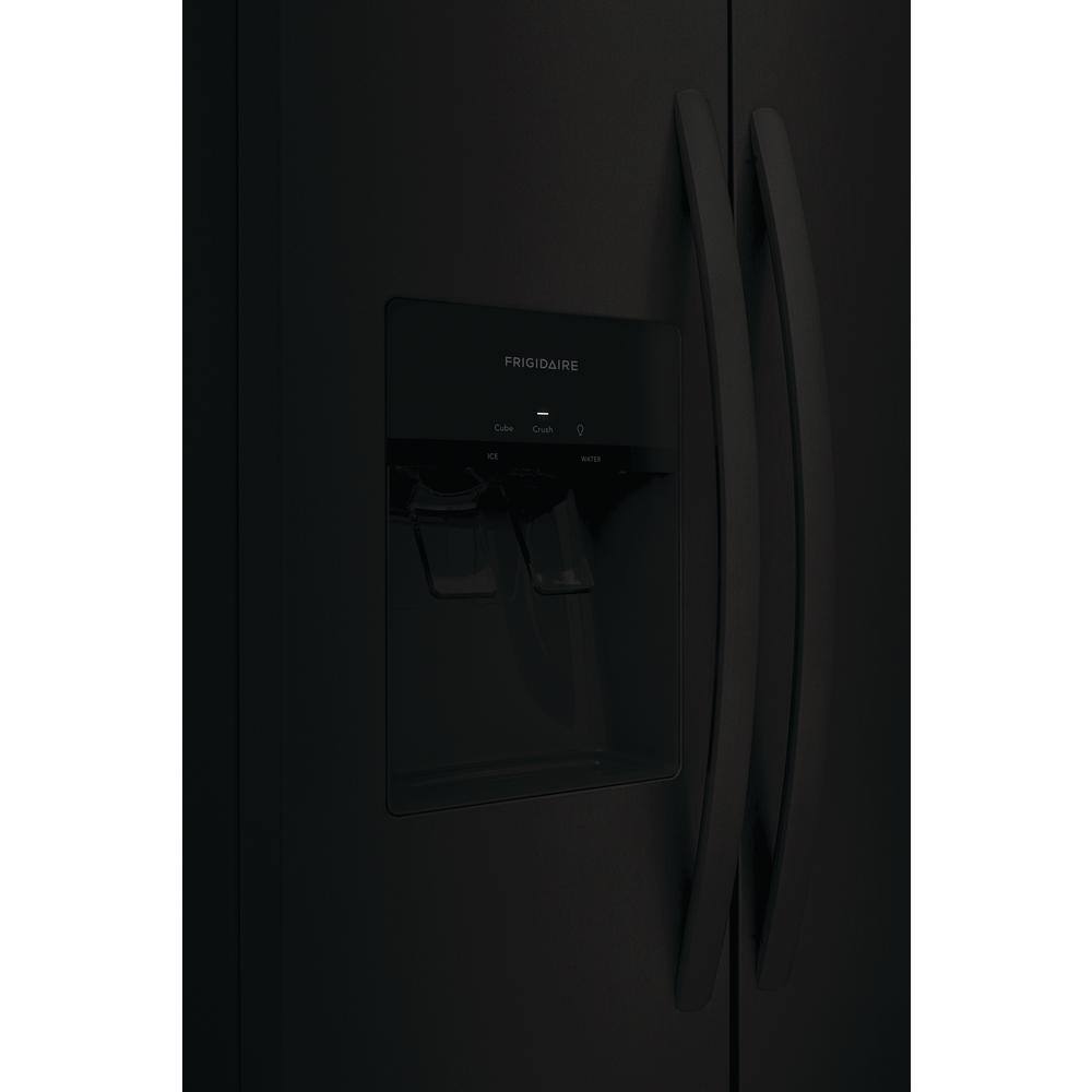 Frigidaire 22.3 cu. ft. 33 in. Side by Side Refrigerator in Black Standard Depth FRSS2323AB