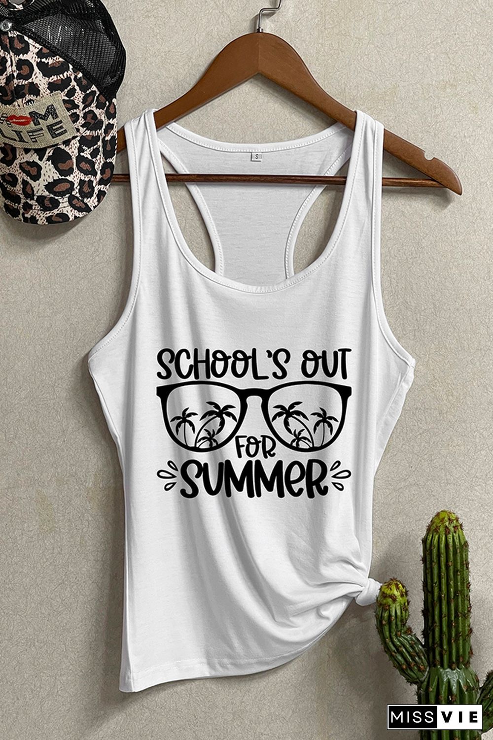 Schools Out For Summer, Teacher Life, Summer Vacation Tank Top Wholesale