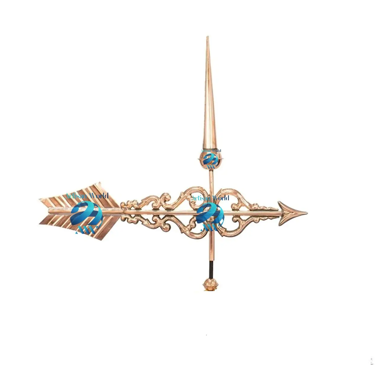 Scroll Arrow Weathervanes An Eye Catching Piece With Small Finial On Top For Your Home Outdoor Rooftop Garden Decoration Accents