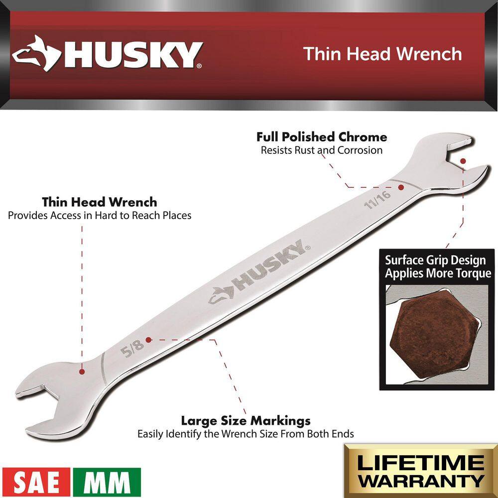 Husky Thin Head Access Wrench Set (6-Piece) H6PCTWS