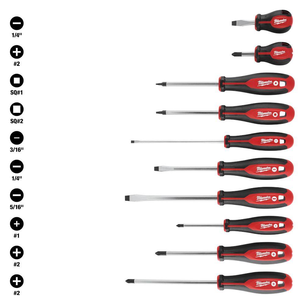 MW Screwdriver Set (10-Piece) 48-22-2710