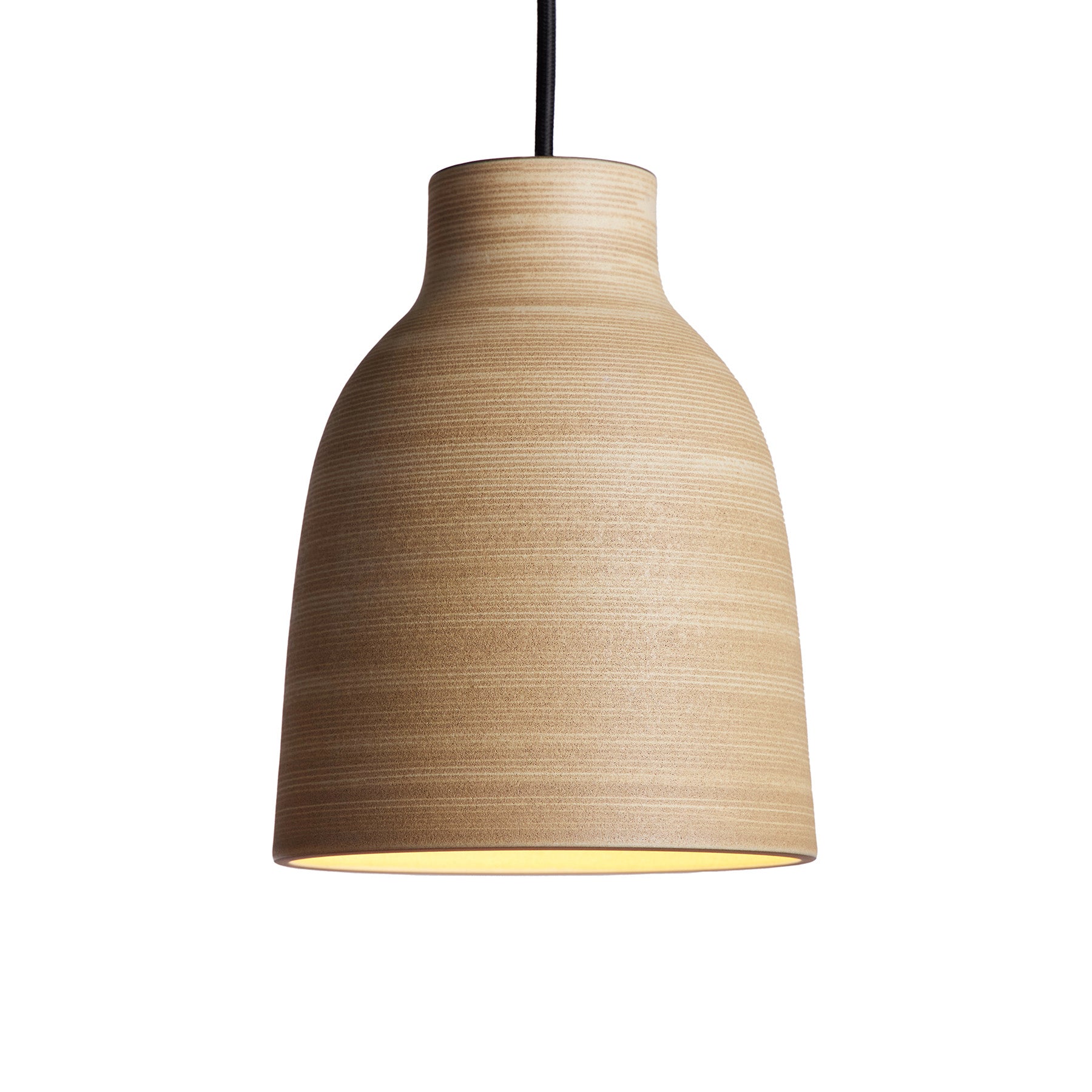 Bloom Pendant in Hickory and Barley – Natural Elegance with a Touch of Warmth