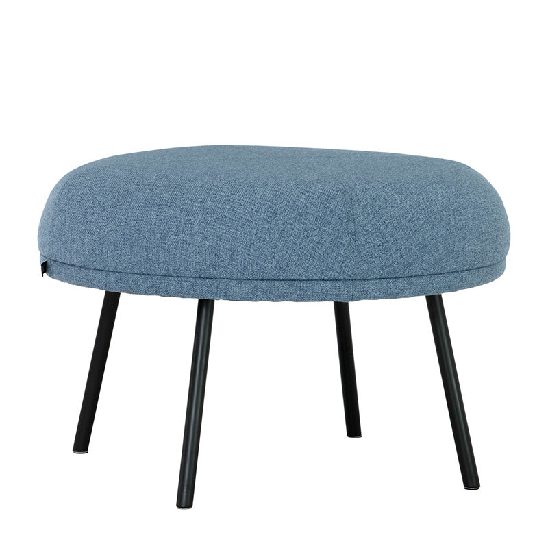 JUSTY Footstool/ Ottoman 63.5cm - Marble Blue