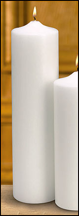 Will   Baumer 48064 Plain White Pillar Memorial Ca...