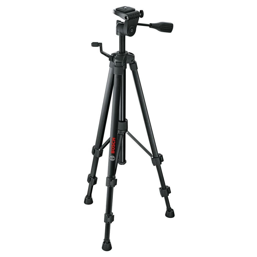 Bosch Compact Tripod with Extendable Height for Use with Line Lasers, Point Lasers, and Laser Distance Tape Measuring Tools BT 150