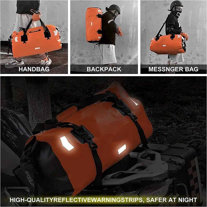 Motorcycle Waterproof Bag Large Capacity Motorcycle Dry Duffel Bag for Travel Hiking Camping