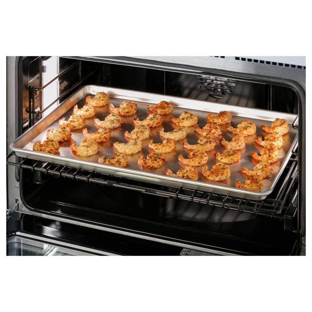 Cafe 36 in. 5.75 cu. ft. Smart 6 Burner Dual Fuel Range with Convection in Matte Black C2Y366P3TD1