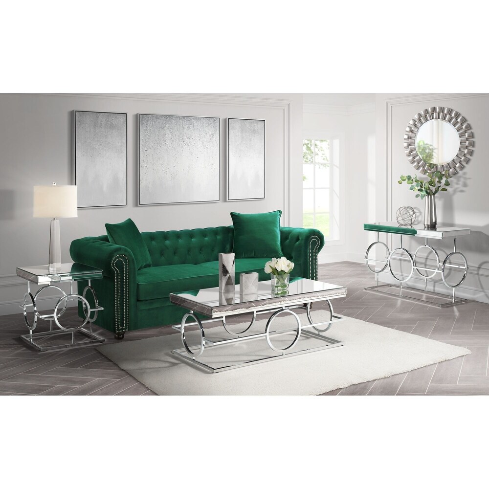 Picket House Furnishings Katie Rectangle Mirrored Sofa Table