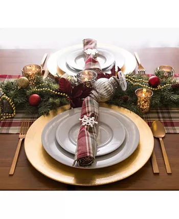 Design Imports Give Thanks Plaid Table Runner