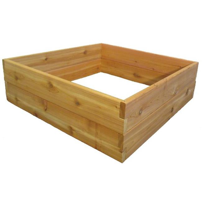 Infinite Cedar 3 ft W x 3 ft L x 11 inches Ht Raised Garden Bed Kit