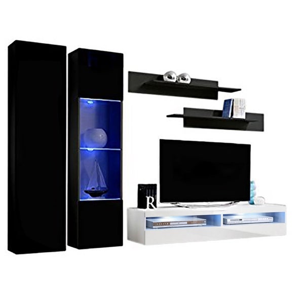 Fly A5 35TV Wall Mounted Floating Modern Entertainment Center