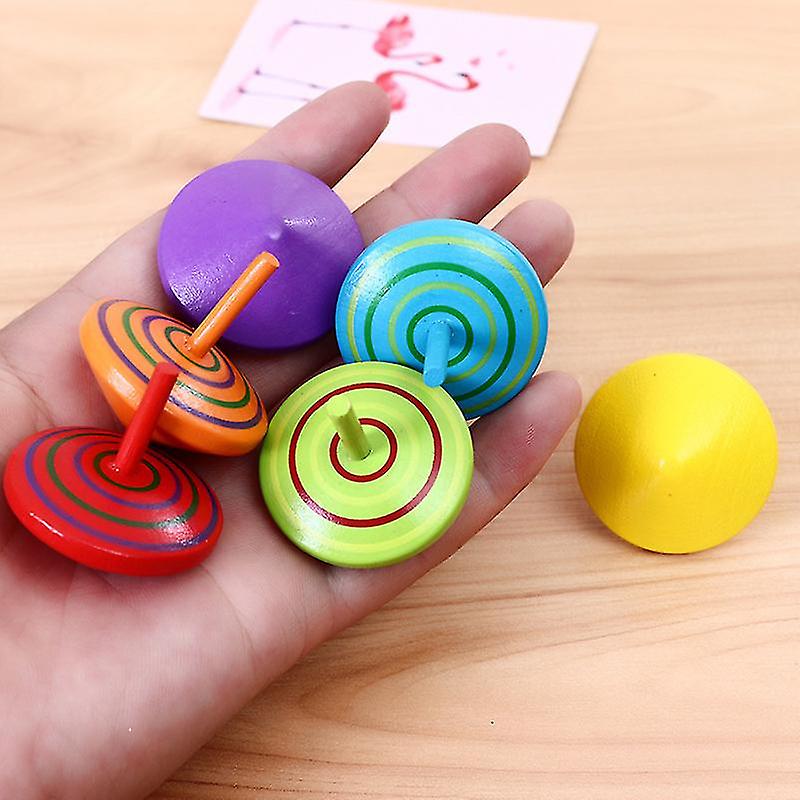 Spinning Tops Hand-painted Rotated Gyro Creative Gyro Toys (20pcs)