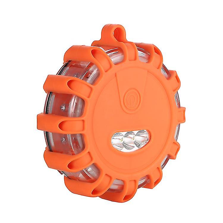 Yyh-multifunction 12 Led Road Flares Magnetic Warning Signal Light Flashing Safety Roadside Car Boat