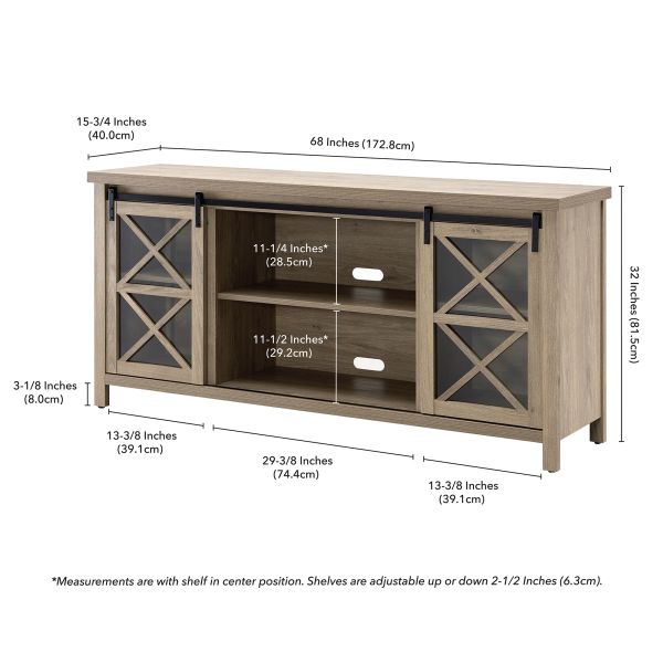 Clementine Rectangular TV Stand for TV's up to 75