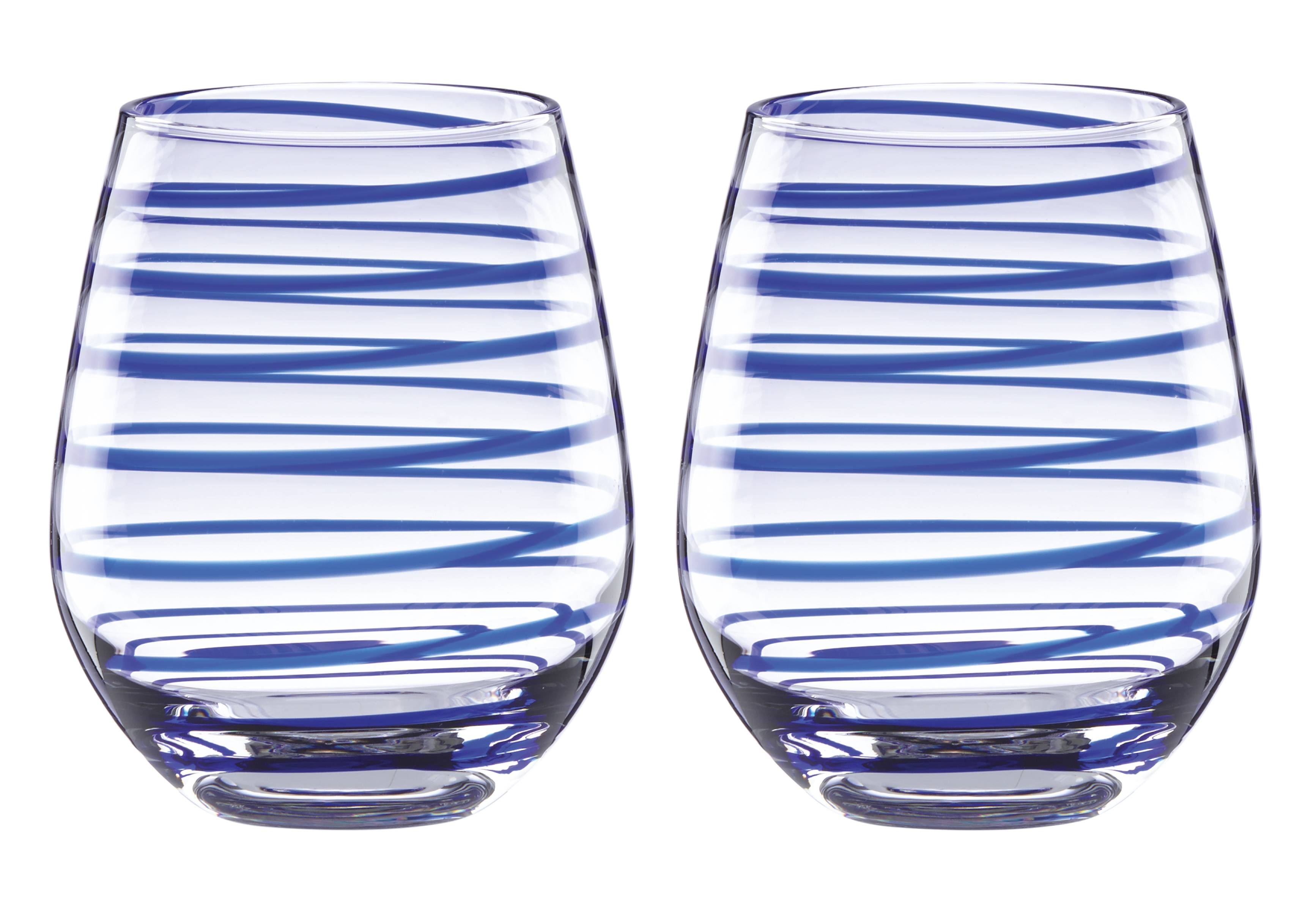 Charlotte Street 2-Piece Stemless Wine Glass Set