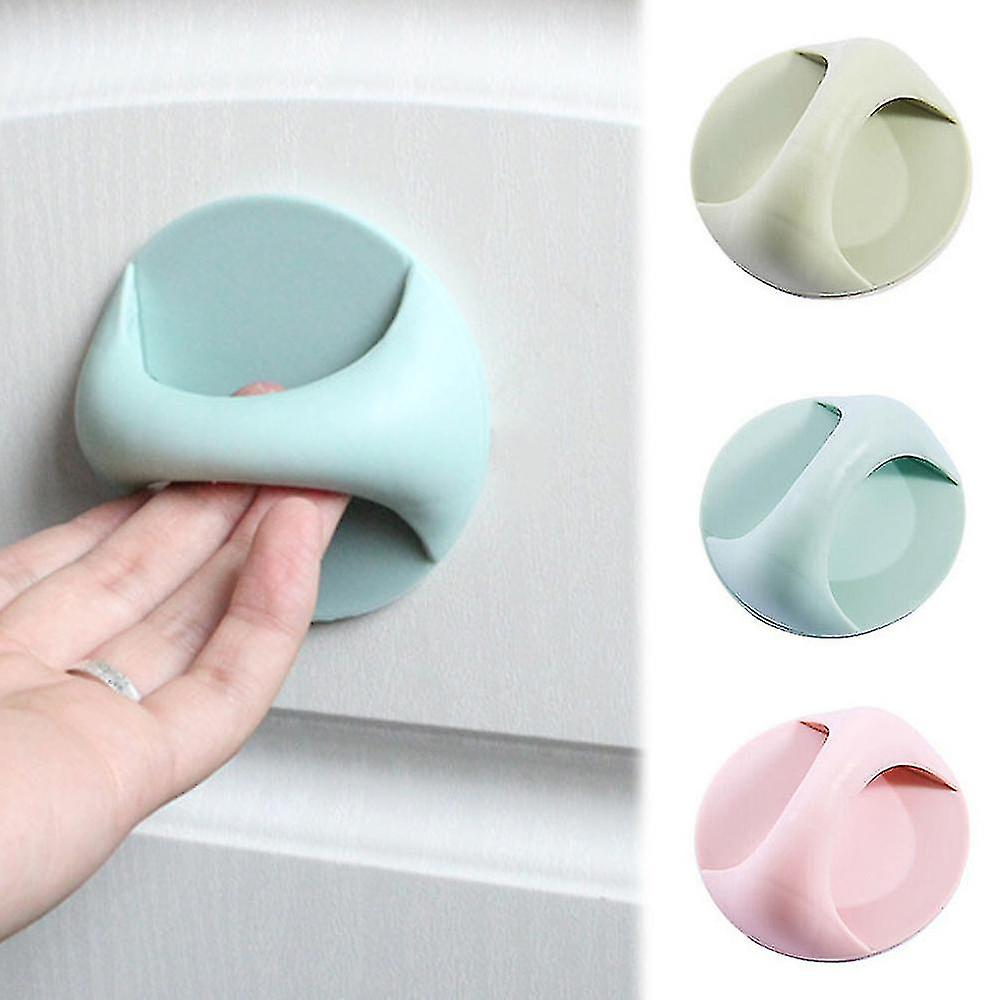 Self Adhesive Door Cabinet Handle Round Sticky Handle For Window Cupboards Drawer