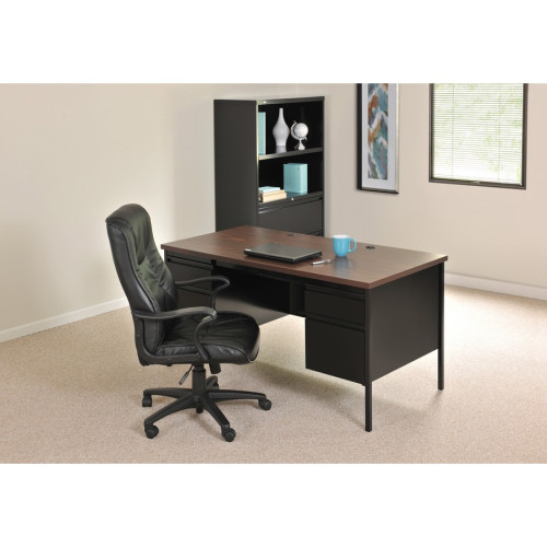 Lorell Fortress Series Double-Pedestal Desk (60927)