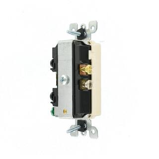 Leviton Decora 15 Amp Tamper-Resistant Combination SwitchOutlet Light Almond R66-T5625-0TS