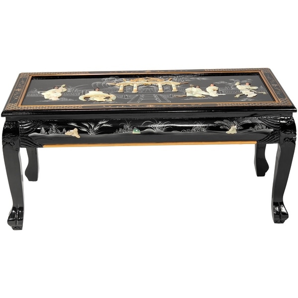 Black Lacquer Coffee Table - Royal Ladies