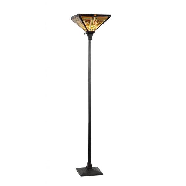  Style Mission Design 1-light Dark Antique Bronze Torchiere