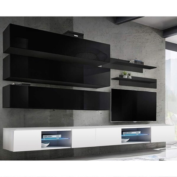 Fly J1 33TV Wall Mounted Floating Modern Entertainment Center