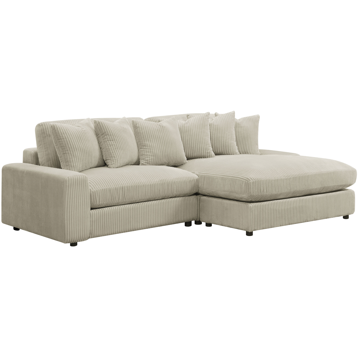 Blaine Upholstered Reversible Sectional Sofa Sand